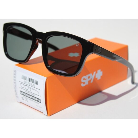 SPY OPTICS Saxony Sunglasses Black/Happy Gray Green Black Mirror NEW - Picture 1 of 10